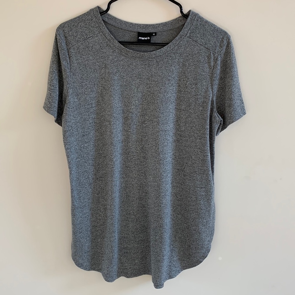 Mono B round neck gray T Shirt